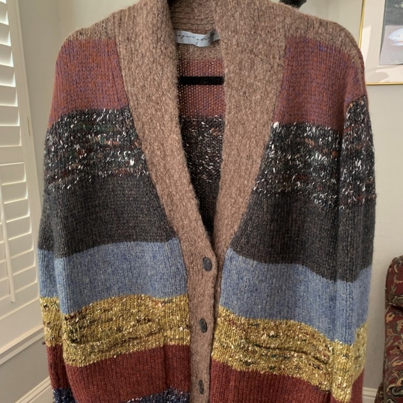 Raquel Allegra  Striped Ojo de Dios Cardigan Size 1 or S - Picture 4 of 8